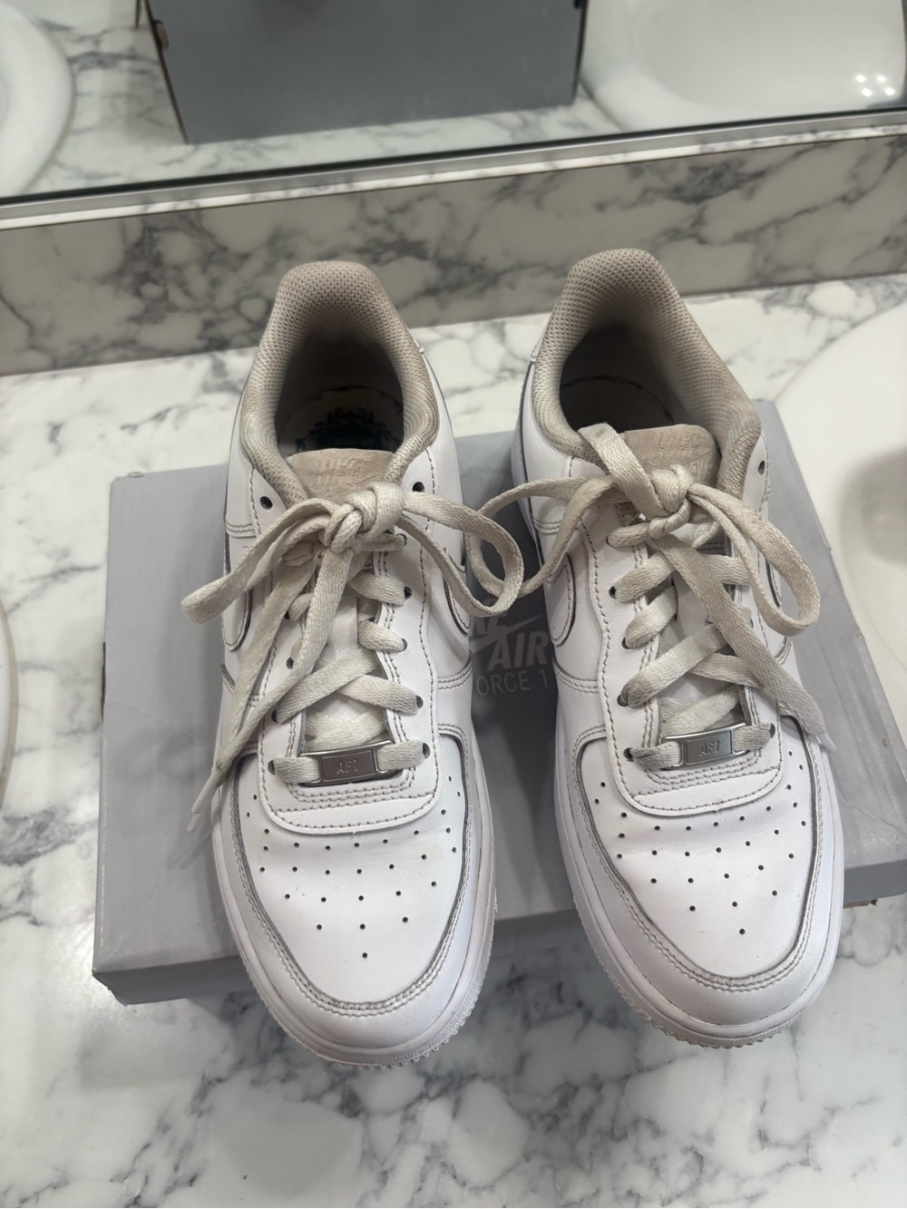 Nike Kids White Low-Top Sneakers